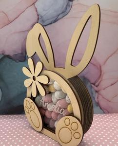 Bằng gỗ phục sinh Bunny sô cô la Kẹo trứng hộp nhỏ phục sinh trứng Crate hộp - Product Image 5