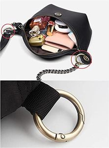 Bobeey - Mosquetón redondo de bronce cepillado con anillo en O, clip de resorte, hebilla para llavero, anillo en O para bolsos y carteras, BBC Cm Br - Product Image 5