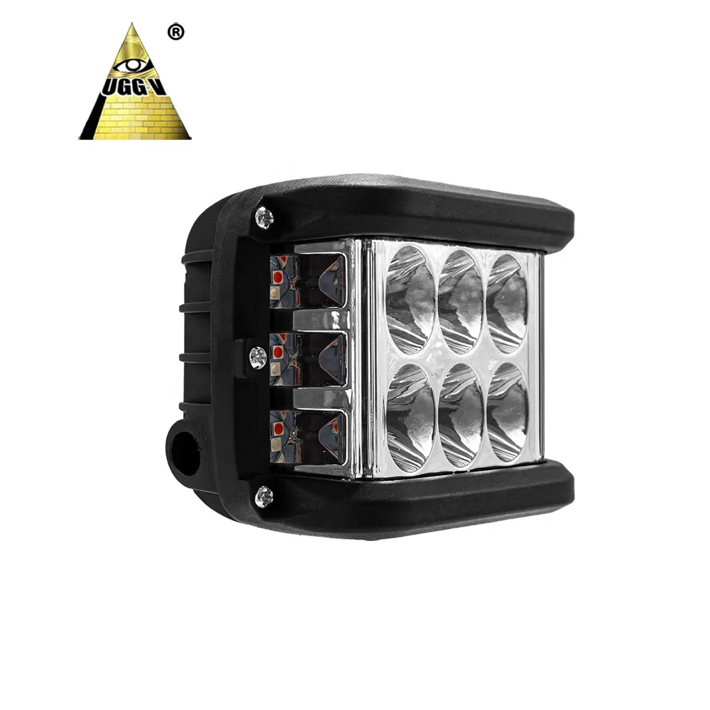 UGV4 New IP67 18W 4200LM Outdoor LED Work Lights 3 Inch Square Car Auto LED Light Bars for Off-Road Tractor Vehicle Lighting