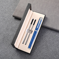 Produits écologiques 2024 Stylos à bille promotionnels de luxe Set de cadeaux d'affaires Stylo à bille en métal avec couleur et logo personnalisés