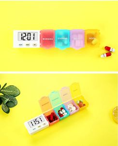 With Reminder Alarm Portable Daily Pill Box Small Medicine Organizer for Vitamins Supplements Fish Oil Custom Logo - Product Image 3