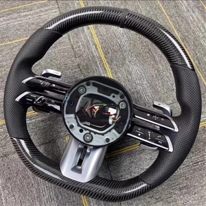 Кожаное Рулевое колесо для Mercedes-benz AMG W205 W213 W177 W166 C43 C63 C CLASS E63 Cls Gle - Product Image 3