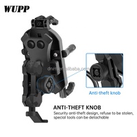 Soporte para Espejo Retrovisor de Motocicleta, de Aleación de Aluminio, para Teléfono Celular, con Bloqueo Antirrobo, Altura Ajustable y Flexible, Impermeable