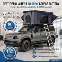 Tente de toit rigide pliable à double couche pour toutes les saisons, 2-4 personnes, imperméable, pour camping en SUV