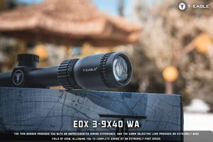 Lunette <span class=keywords><strong>de</strong></span> visée T-EAGLE EOX 3-9X40WA à tube <span class=keywords><strong>de</strong></span> 25,4 mm, deuxième plan focal, optique extérieure illuminée, pour la <span class=keywords><strong>chasse</strong></span> – Excellent rapport qualité-<span class=keywords><strong>prix</strong></span> - Product Image 2