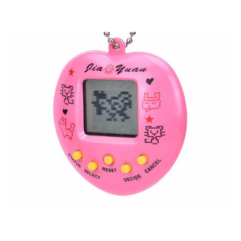 Heart-Shaped Electronic Tamagotchi Virtual Pet Game Machine - Handheld Mini Pet Toy for Kids