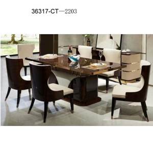 Mesa de comedor de lujo italiana Mesitas de noche elegantes para su hogar 36317-CT-2203 - Product Image 1