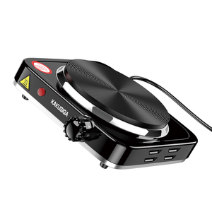 Kakusiga Electric Cooker 1000W 220-240V Black Single Burner <b>Heating</b> <b>Element</b> For Kitchen Use - Product Image 3