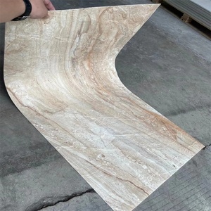 Azulejos cerâmicos macios flexíveis personalizados da parede da textura 3mm da pedra da instalação