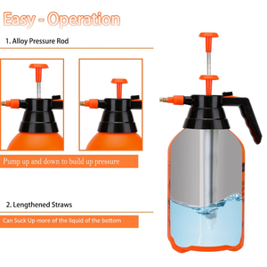 PE Spray <b>Bottle</b> <b>with</b> Pump and Air Pressure Sprayer Large Capacity (1.5L-3L) Cylinder Shape - Product Image 2