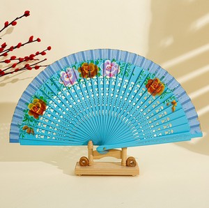 <span class=keywords><strong>Éventail</strong></span>s en bois faits à la main, cadeaux promotionnels, style <span class=keywords><strong>espagnol</strong></span>, danse <span class=keywords><strong>flamenco</strong></span>, <span class=keywords><strong>éventail</strong></span>s pliants en bois avec impression florale - Product Image 6