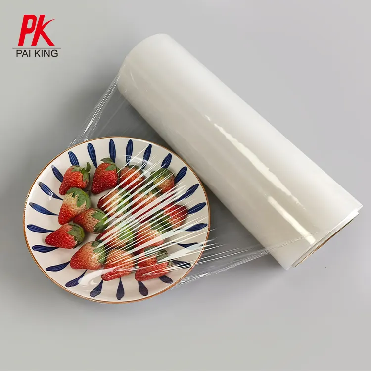 Kemasan makanan PE Film perlindungan Cling Wrap kualitas tinggi segar terbaik plastik PVC/PE makanan kelas Cling Stretch Film