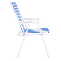 Hitree pas cher printemps métal acier été jardin mer plage portable chaise pliante teslin extérieur léger bande tissu
