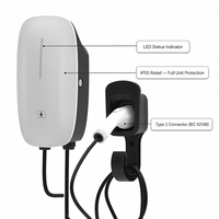 Nouveau point de charge pour véhicules électriques NECS modèle 3018 7kW AC 32A Type 2 CE, chargeur mural compact pour appartement et parking