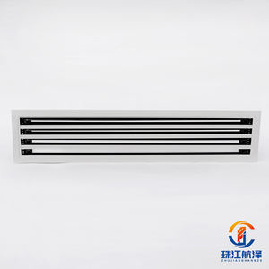 Grelha Linear Ajustável Moderna em Alumínio 0.5mm Branca 45 °   500 ° Saída de Ventilação Retangular para HVAC Difusor de Ar - Product Image 1