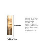 Italien post-moderne pour salon chambre hôtel-nouveau concepteur chinois Source de lumière LED applique murale en marbre