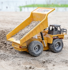 <span class=keywords><strong>Huina</strong></span> <span class=keywords><strong>1540</strong></span> 1/18 simulé 6 canaux alliage moulé sous pression télécommande rc camion à benne basculante jouet - Product Image 4