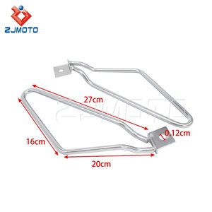 Support de sac de <span class=keywords><strong>selle</strong></span> en acier pour moto, pour <span class=keywords><strong>Harley</strong></span> <span class=keywords><strong>Sportster</strong></span> Iron 883, Dyna Fat Bob FXDF, monture latérale - Product Image 2