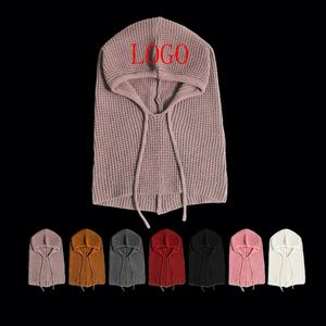 Unisex Wholesale New Design 100% Cotton Plush Balaclava Winter <b>Hat</b> Embroidery Logo Luxury Rib Knitted <b>Warm</b> Sports Fishing Party - Product Image 1