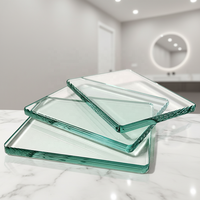 Panneau de verre de sécurité trempé transparent à bords polis certifié CE SGCC de 10 mm pour garde-corps de balcon