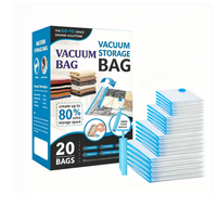 Sacs de voyage sous vide personnalisés Z avec pompe électrique, sacs de compression portables pour vêtements, gain de place