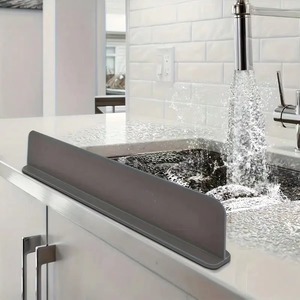 Multicolor Silicone Sink Splash Cover With <b>Suction</b> Cup Waterproof Barrier For Kitchen Laboratory - Product Image 3