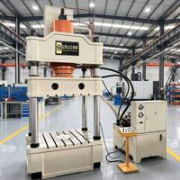 Máquina de conformado hidráulico de cuatro columnas y tres vigas con sistema servo, motor/cojinete para cubiertas de persianas de torres de enfriamiento FRP y barriles de viento