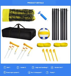 Cọc lưới bóng chuyền bãi biển di động có thể điều chỉnh chiều cao với giá xuất xưởng - Product Image 4