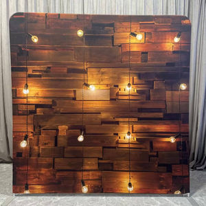 Techpro Portable Aluminum Alloy Tension Fabric Wall <b>Backdrop</b> <b>Stand</b> Custom Logo <b>Wedding</b> Event Stage 10x8ft/Custom Size - Product Image 1