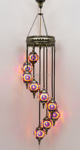 תורכי מנורת ויטראז אמנות פסיפס מנורת רטרו מלון בעבודת יד פסיפס אמנות תורכי מנורות - Product Image 5