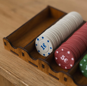 Juguetes de fiesta de 7 ranuras establecidos científicamente, fichas estándar, artesanías de madera personalizables, cajas de madera, carteles de pared para salas de ajedrez en casa - Product Image 3