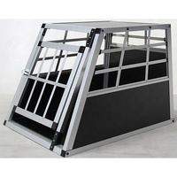 Cage de transport pour chien en aluminium pour voiture
