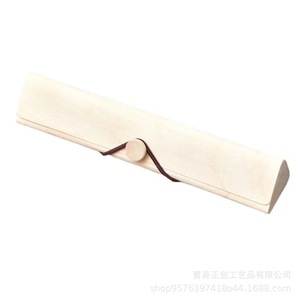 Caja de Regalo de Té de Madera de Haya Rectangular Hecha a Mano con Empaque Interior Personalizado Origen Shandong D34 Blanca - Product Image 5