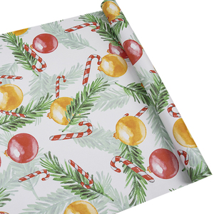 Papel Tapiz Autoadhesivo, Mural de Pared, Estilo Vintage Navideño, Invernal, Floral, Botánico, con Diseño de Acebo, Rollos de Papel Tapiz - Product Image 4