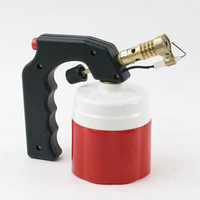 Torche de soudage portable compacte pour camping en extérieur, 190g, avec briquet à flamme jet et brûleur, complète avec souffleur laser au butane