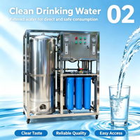 Système de purification d'eau par osmose inverse compact NUO VISTA 250LPH entièrement en acier inoxydable 304 pour les magasins de boissons