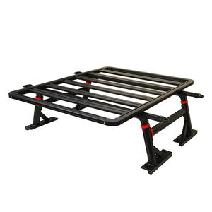 SEMRISE <span class=keywords><strong>Porte</strong></span>-bagages <span class=keywords><strong>de</strong></span> toit en alliage d'aluminium argenté 4x4, support <span class=keywords><strong>de</strong></span> coffre tout-terrain avec capacité <span class=keywords><strong>de</strong></span> 100 kg pour Hilux F150 - Product Image 3