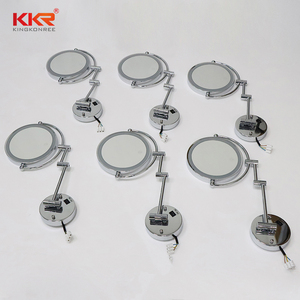 Design europeo LED illuminato a parete specchio per il trucco funzione Zoom mobile per 5 <span class=keywords><strong>stelle</strong></span> Hotel bagni - Product Image 4