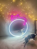 Luces de neón personalizadas de diseño gratuito, luz de espejo, arte de pared, LED Flexible para habitación de niñas, vestido de salón de belleza, decoración IP65, paisaje
