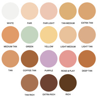 OCHAIN Haute Qualité En Gros Cosmétiques Personnalisés Fond de Teint 18C Mat Crème Couverture Complète Correcteur Visage Maquillage Correcteur Palette