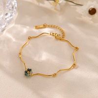 Bracelet tressé artisanal en acier inoxydable plaqué or 18 carats PVD, style bohème vintage, ethnique rétro, bijoux pour femmes