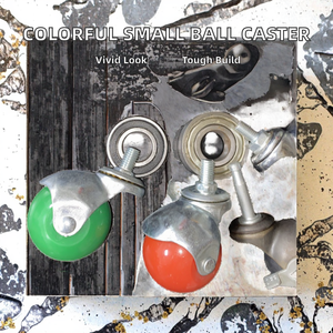 40mm 50mm Farbige Kugelrollen Polypropylen Kleine Schwenkbare Laufrollen Möbelrollen - Product Image 2