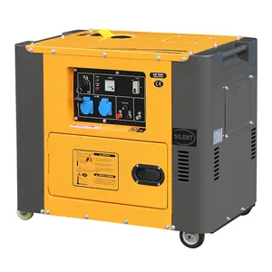 เครื่องกำเนิดไฟฟ้าดีเซลแบบเงียบขนาด8 kVA 7kw เครื่อง8kva 7kva 7kw 6500วัตต์ขนาด7000วัตต์ขนาดเล็ก8 kVA