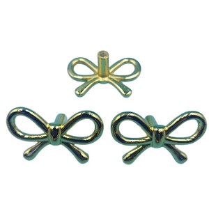 Bow Shaped <b>Drawer</b> Handle Warm Gold Bolt Inserting Type Durable <b>Storage</b> <b>Drawers</b> Hardware Accessory - Product Image 5