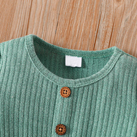 Robe côtelée en bambou biologique pour bébé fille Robe à manches longues pour enfants fille Vêtements pour enfants fille