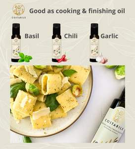 Set de Regalo de Aceite de Oliva Orgánico de Puglia - 5 x 3.45 Fl.Oz. Canasta de Regalo Comestible para Amantes de la Comida - Product Image 6