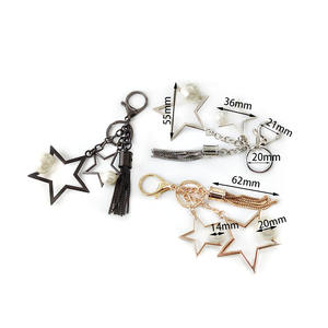 Deepeel-accesorios decorativos para bolso KY823, hebilla de estrella y Perla, borla, cierre de llavero, hebilla decorativa para bolso de mujer - Product Image 2