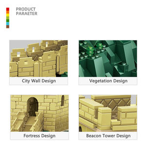 Wange 6216, Bloques de Construcción de la Gran Muralla de Pekín, China, Modelo de Atracciones Turísticas, Juego de Bloques de Construcción de Plástico Educativos para Armar - Product Image 4