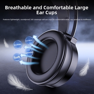 Tai nghe chụp tai 3.5mm với chức năng khử tiếng ồn chủ động & điều khiển cảm ứng - Điều chỉnh âm lượng một chạm dành cho du lịch & sử dụng điện thoại di động - Product Image 3