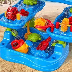 <span class=keywords><strong>Table</strong></span> d'<span class=keywords><strong>activité</strong></span> de l'<span class=keywords><strong>eau</strong></span> de sable enfants plage été jouets <span class=keywords><strong>Table</strong></span> de jeu avec roue à <span class=keywords><strong>eau</strong></span> moules seau pelle pour enfants tout-petits - Product Image 5